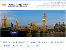 Tablet Screenshot of londonlodgehotels.com